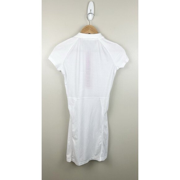 L'Etoile Sport Mesh Zip Performance Mini Dress Women's Small White Preppy Tennis - Picture 5 of 8